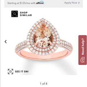 Rose gold engagement ring 2 years old